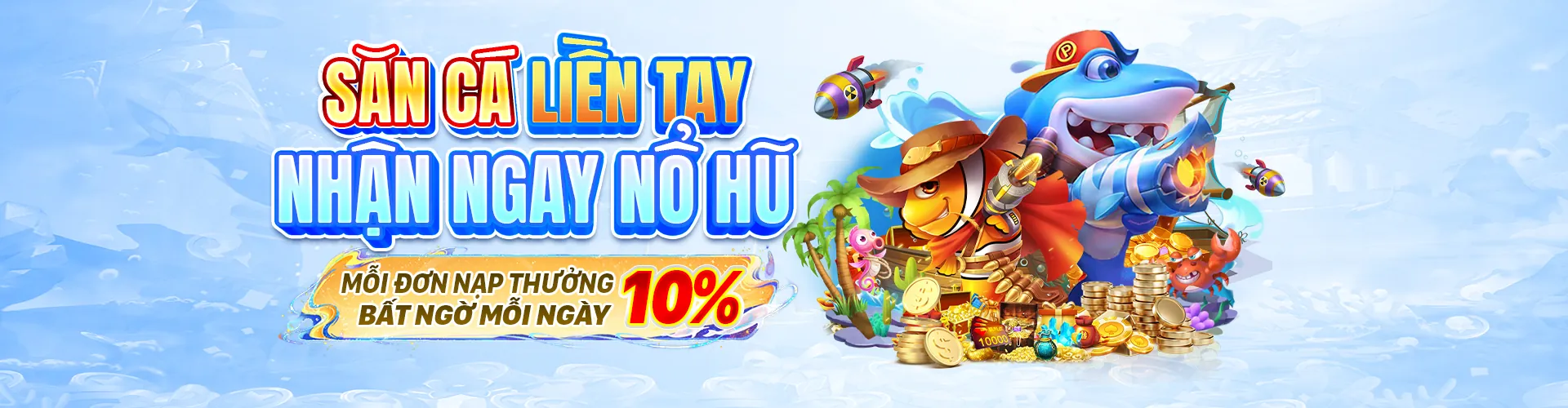 Hình ảnh chính trò chơi bắn cá god88 app với đồ họa dưới nước sống động