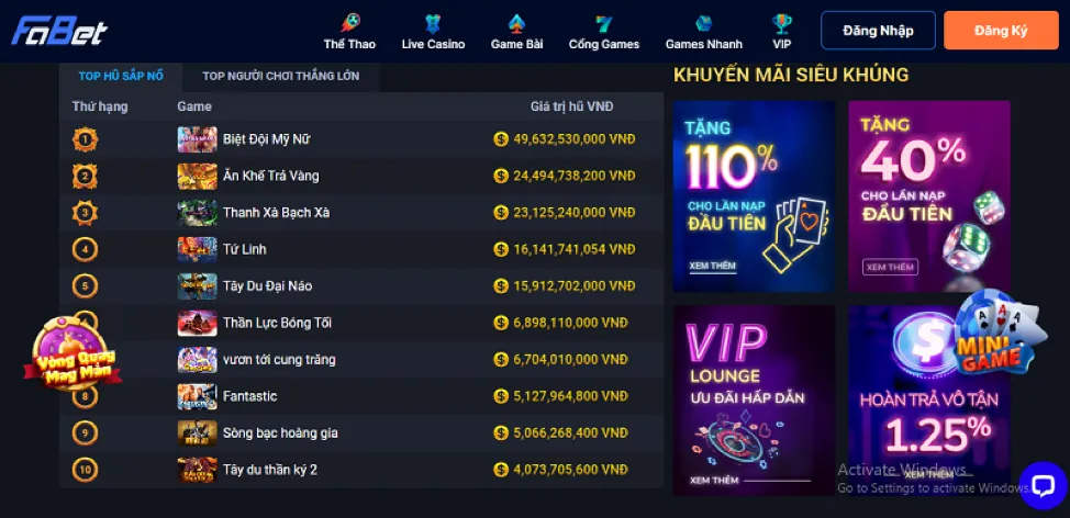 Giới hạn đặt cược cao hơn cho VIP god88 app